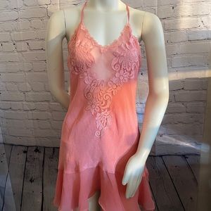 Vintage Victoria Secret Pink Lace nightgown dress